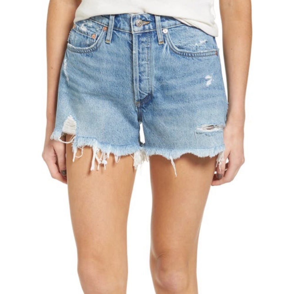 Agolde Parker Cutoff Shorts in Swapmeet